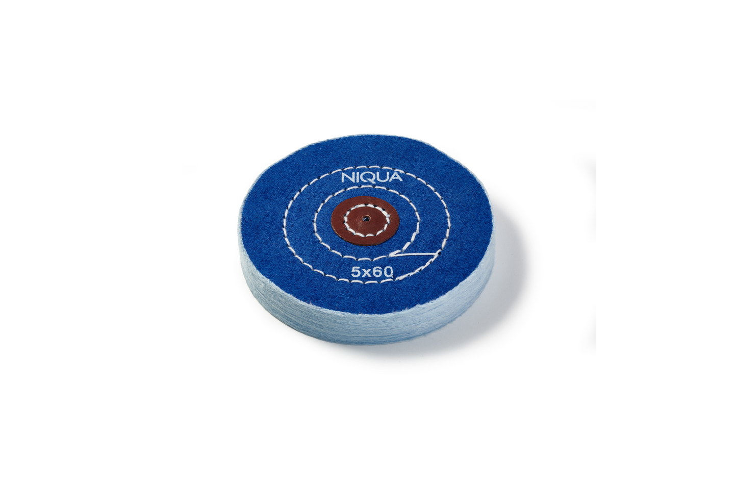 NIQUA Disque de Polissage Bleu Ø 125 mm 60 plis – Disque professionnel rigide pour bijouterie