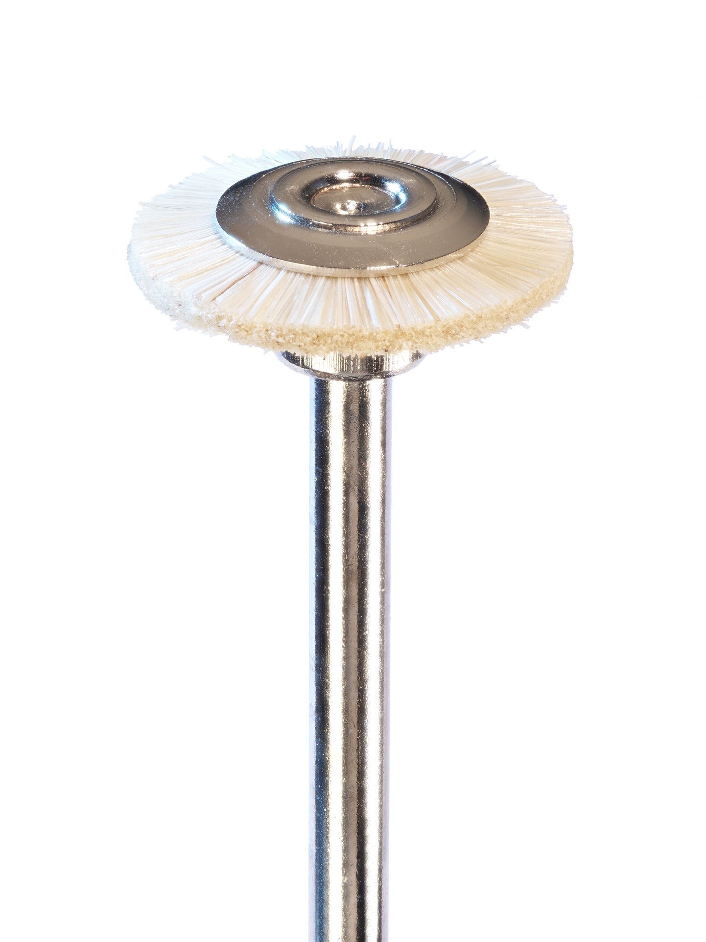 Brosse circulaire NIQUA en poils de chèvre blancs Ø 12 mm – Brosse de polissage fine pour bijoux