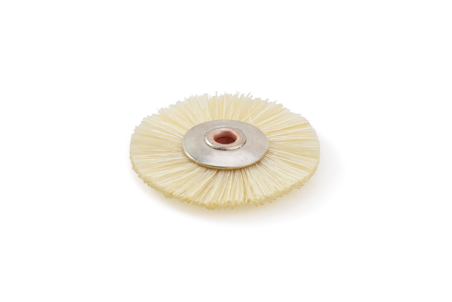 Brosse circulaire NIQUA poils Chungking blancs Ø 22 mm – Brosse de prépolissage pour bijoux