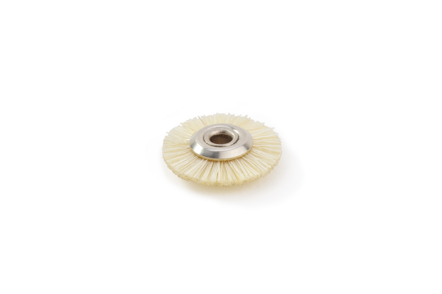 Brosse circulaire NIQUA poils Chungking blancs Ø 14 mm – Brosse de prépolissage pour bijoux