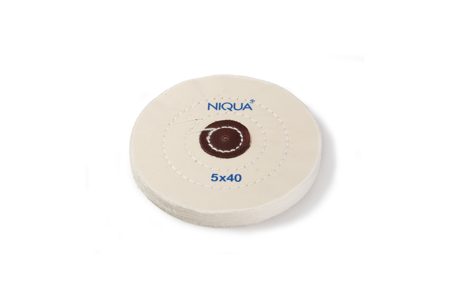 NIQUA Disque de Polissage Blanc Ø 125 mm 40 plis – Disque professionnel doux pour bijouterie