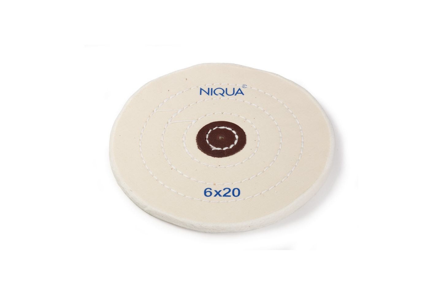 NIQUA Disque de Polissage Blanc Ø 150 mm 20 plis – Disque professionnel doux pour bijouterie
