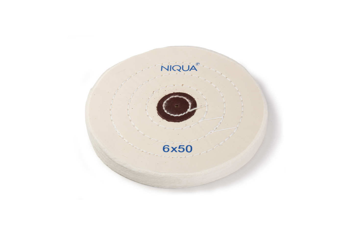 NIQUA Disque de Polissage Blanc Ø 150 mm 50 plis – Disque professionnel doux pour bijouterie