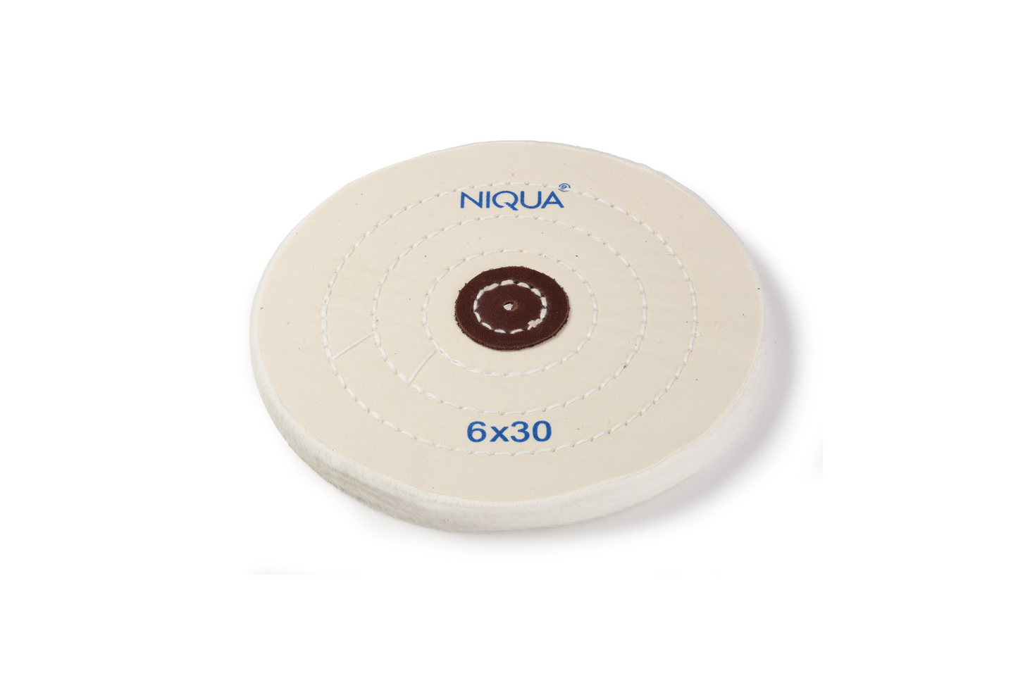NIQUA Disque de Polissage Blanc Ø 150 mm 30 plis – Disque professionnel doux pour bijouterie