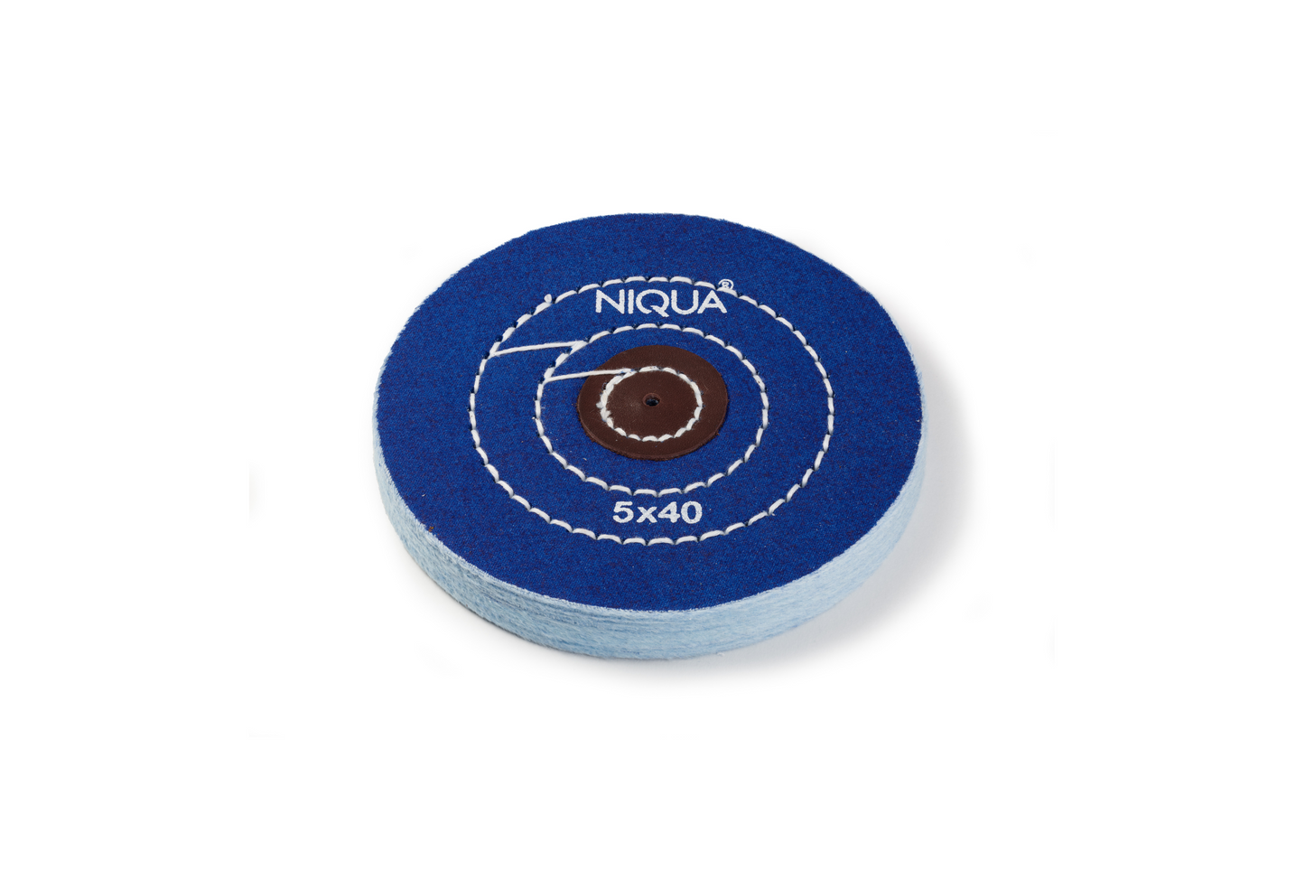 NIQUA Disque de Polissage Bleu Ø 125 mm 40 plis – Disque professionnel rigide pour bijouterie