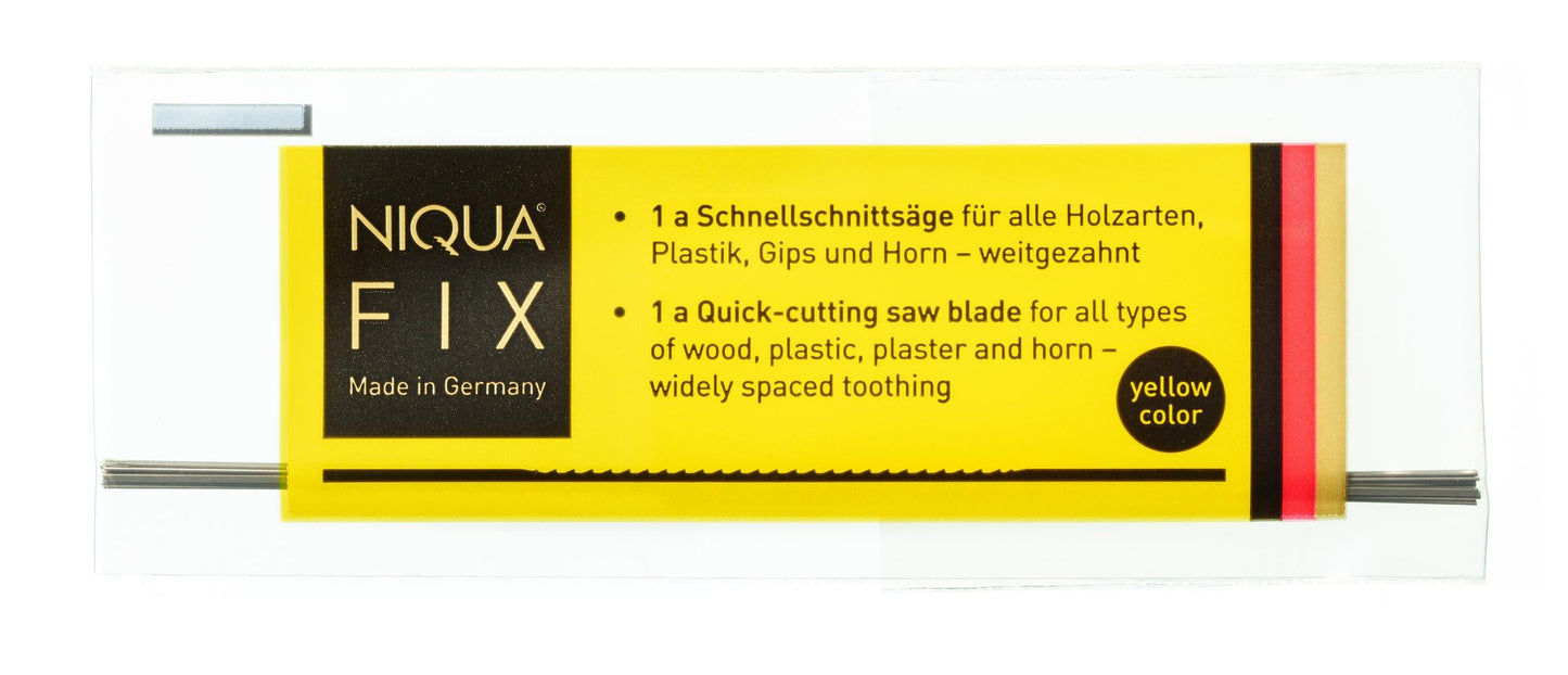 NIQUA FIX Jaune lames scie chantourner 130 mm coupe rapide