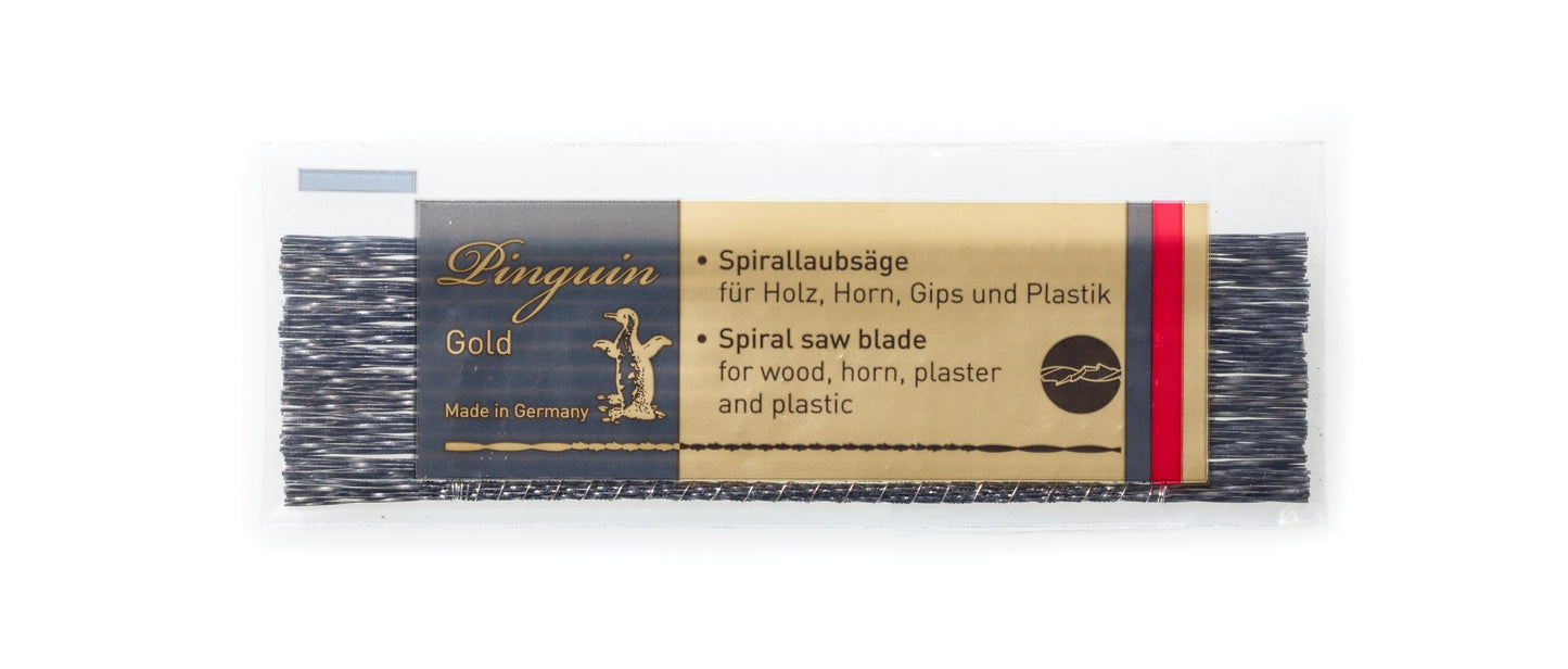 PINGUIN GOLD – Lames de scie spiralées 130 mm | Lames multidirectionnelles pour bijouterie et modélisme