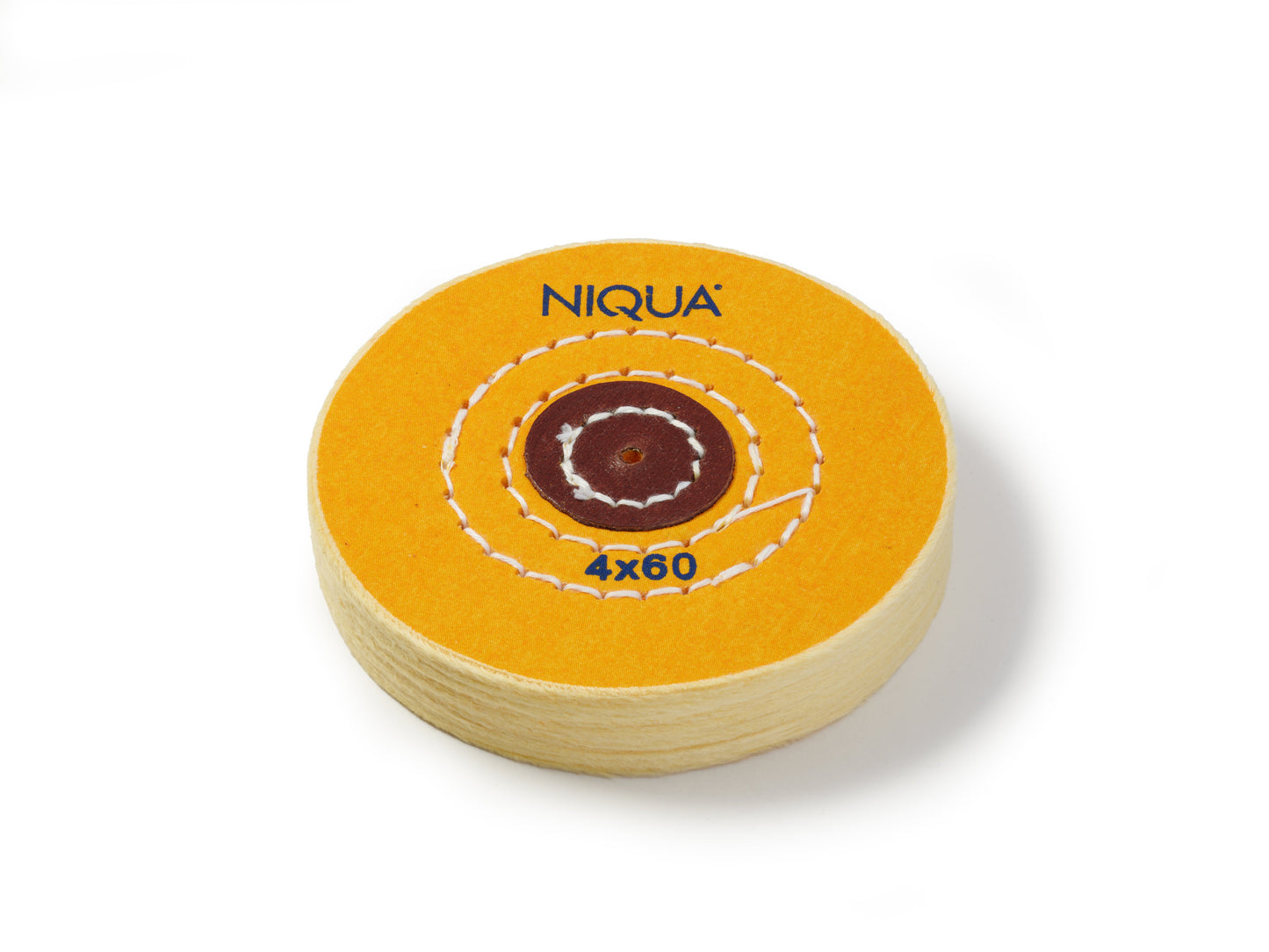 NIQUA Disque de Polissage Jaune Ø 100 mm 60 plis – Disque professionnel medium pour bijouterie