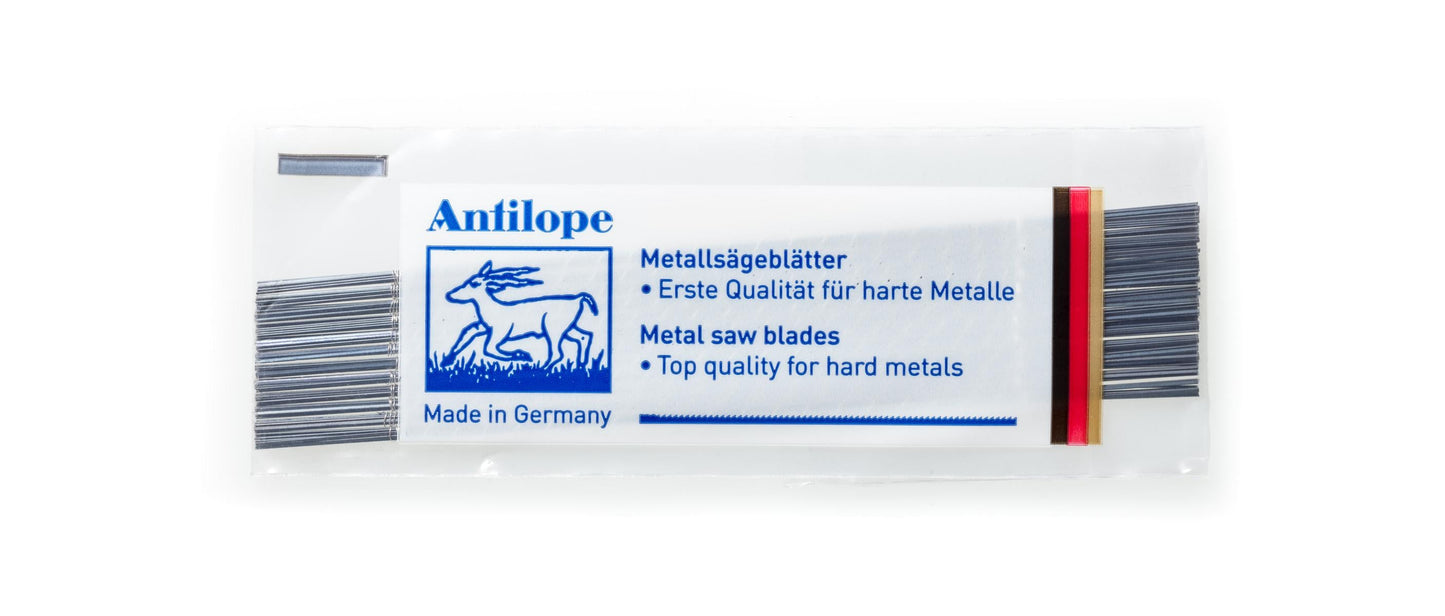 ANTILOPE Bleu – Lames de scie 130 mm | Lames professionnelles pour bijouterie