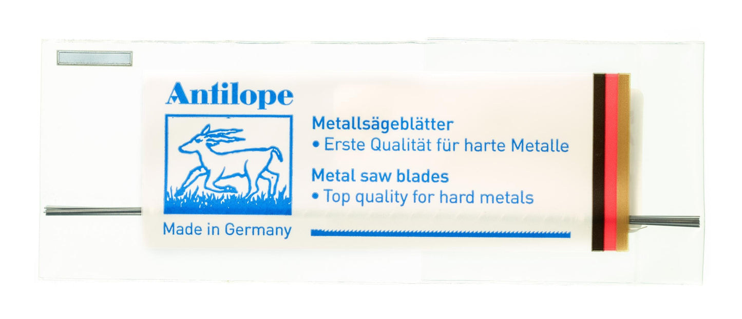 ANTILOPE Bleu – Lames de scie 130 mm | Lames professionnelles pour bijouterie