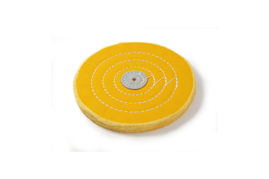 NIQUA Disque de Polissage Jaune Ø 150 mm – Disque en coton professionnel pour bijouterie