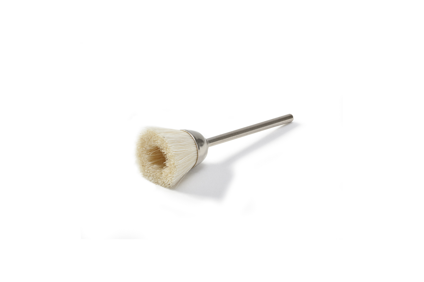 Brosse coupe NIQUA en poils de chèvre blancs Ø 10 mm – Brosse fine pour polissage bijoux