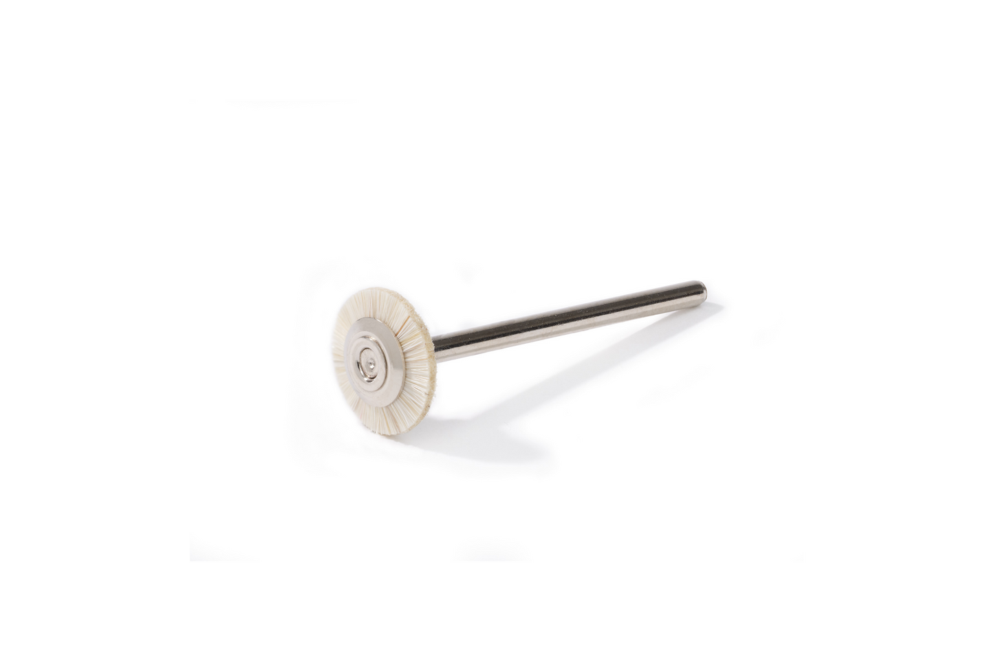 Brosse circulaire NIQUA en poils de chèvre blancs Ø 12 mm – Brosse de polissage fine pour bijoux