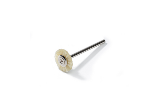 Brosse circulaire NIQUA poils Chungking blancs Ø 14 mm – Brosse de polissage pour bijoux et métaux