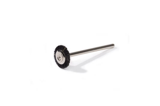Brosse circulaire NIQUA poils Chungking noirs Ø 12 mm – Brosse de polissage pour bijoux et métaux