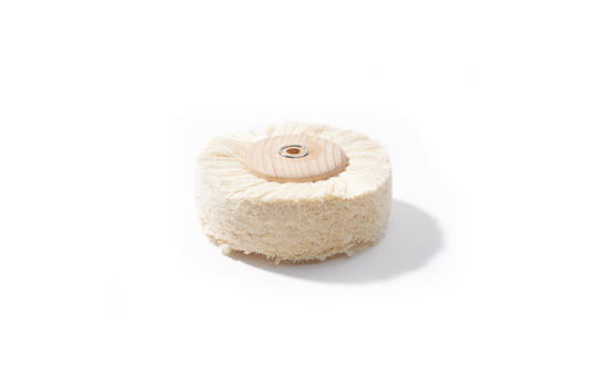 Brosse circulaire NIQUA en coton Ø 100 mm – Brosse de polissage pour bijoux et métaux