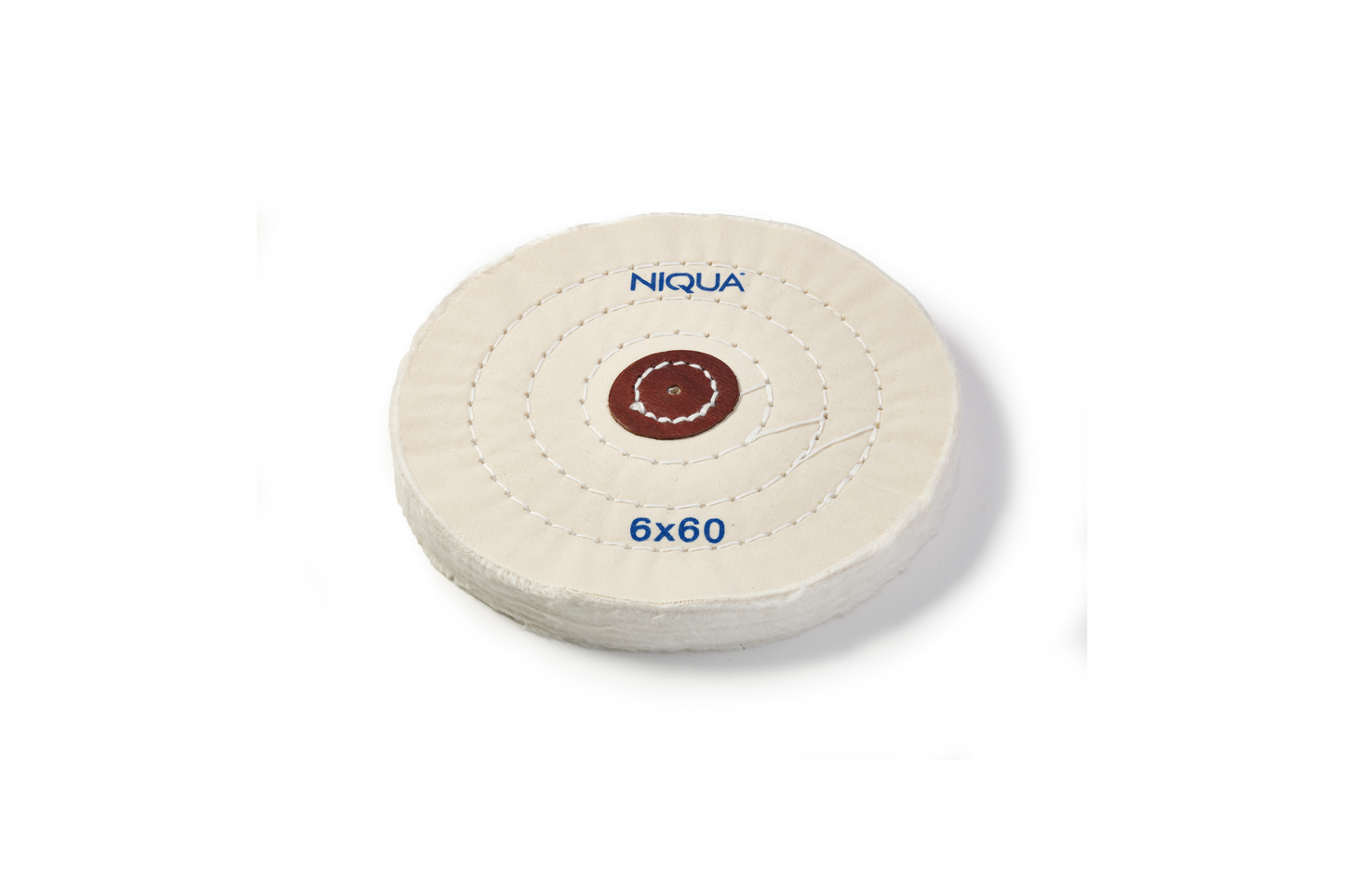 NIQUA Disque de Polissage Blanc Ø 150 mm 60 plis – Disque professionnel doux pour bijouterie