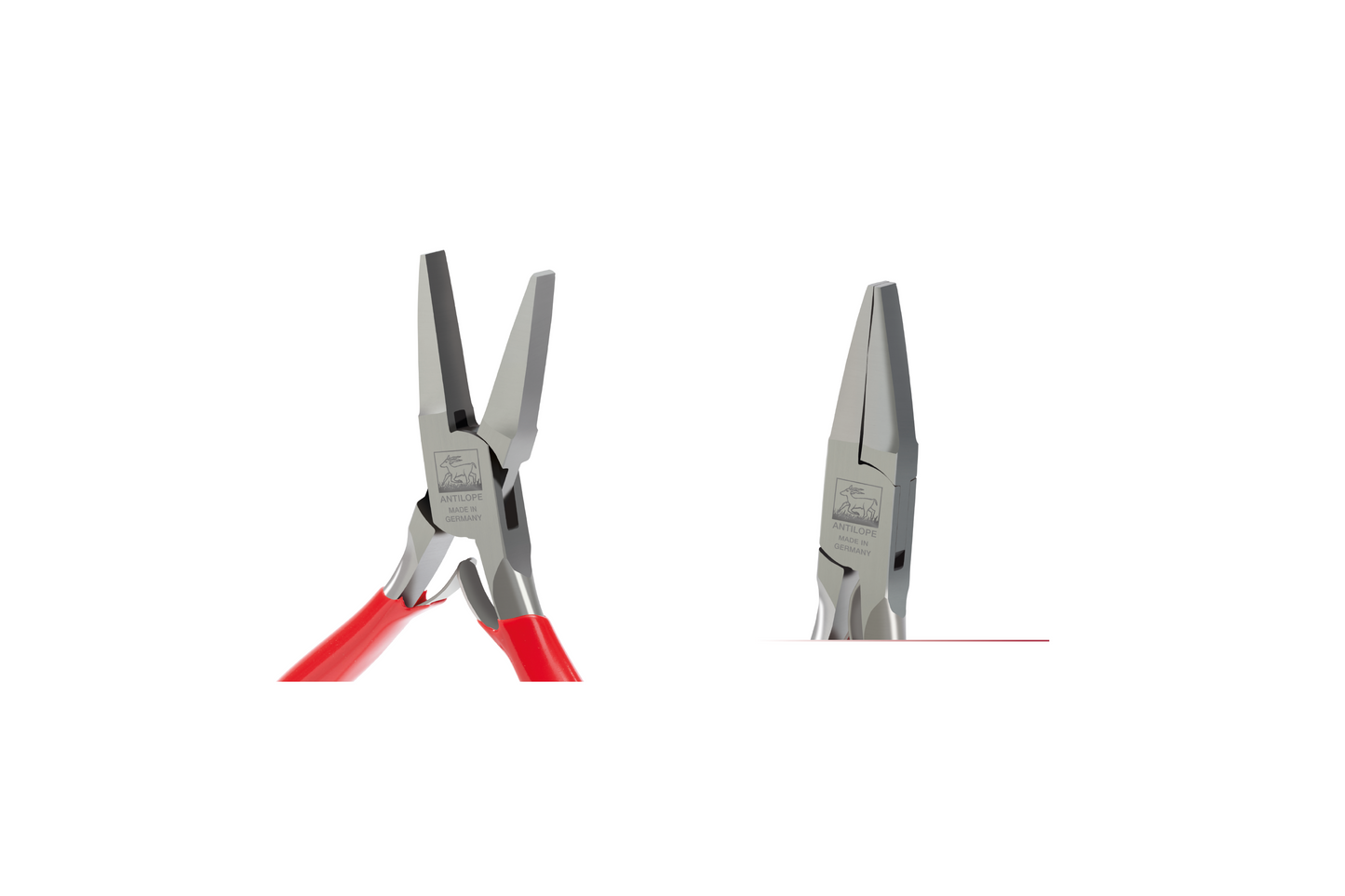 ANTILOPE Pince plate 130 mm sans stries avec 2 ressorts – précision et confort