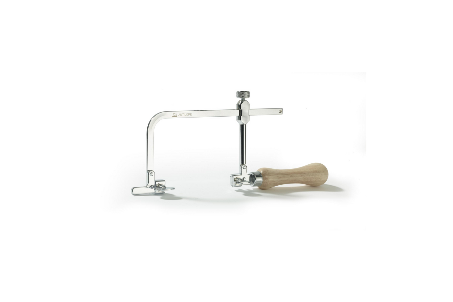 NIQUA Arc de scie bijoutier réglable jusqu’à 140 mm – Version chromée professionnelle