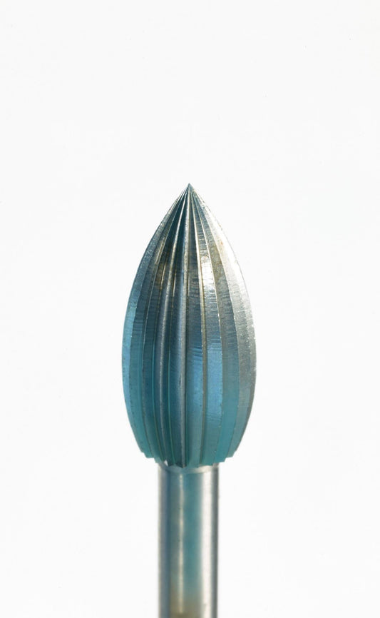 Fraise flamme NIQUA SUPER Q® « G(f) » en acier à outils – précision suisse pour bijouterie