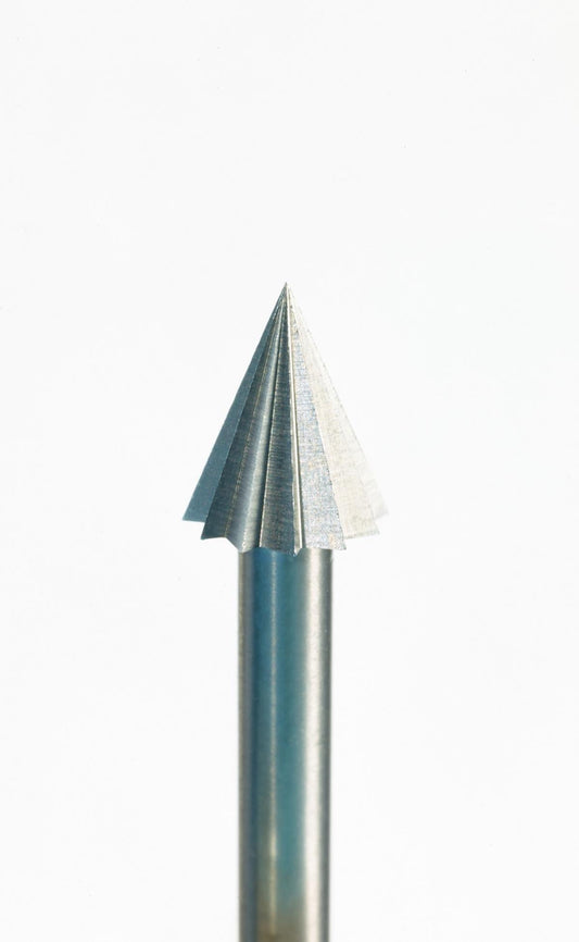 NIQUA SUPER Q® Fraise conique 45° en acier à outils « NN(r) » – Fraise de précision pour bijouterie