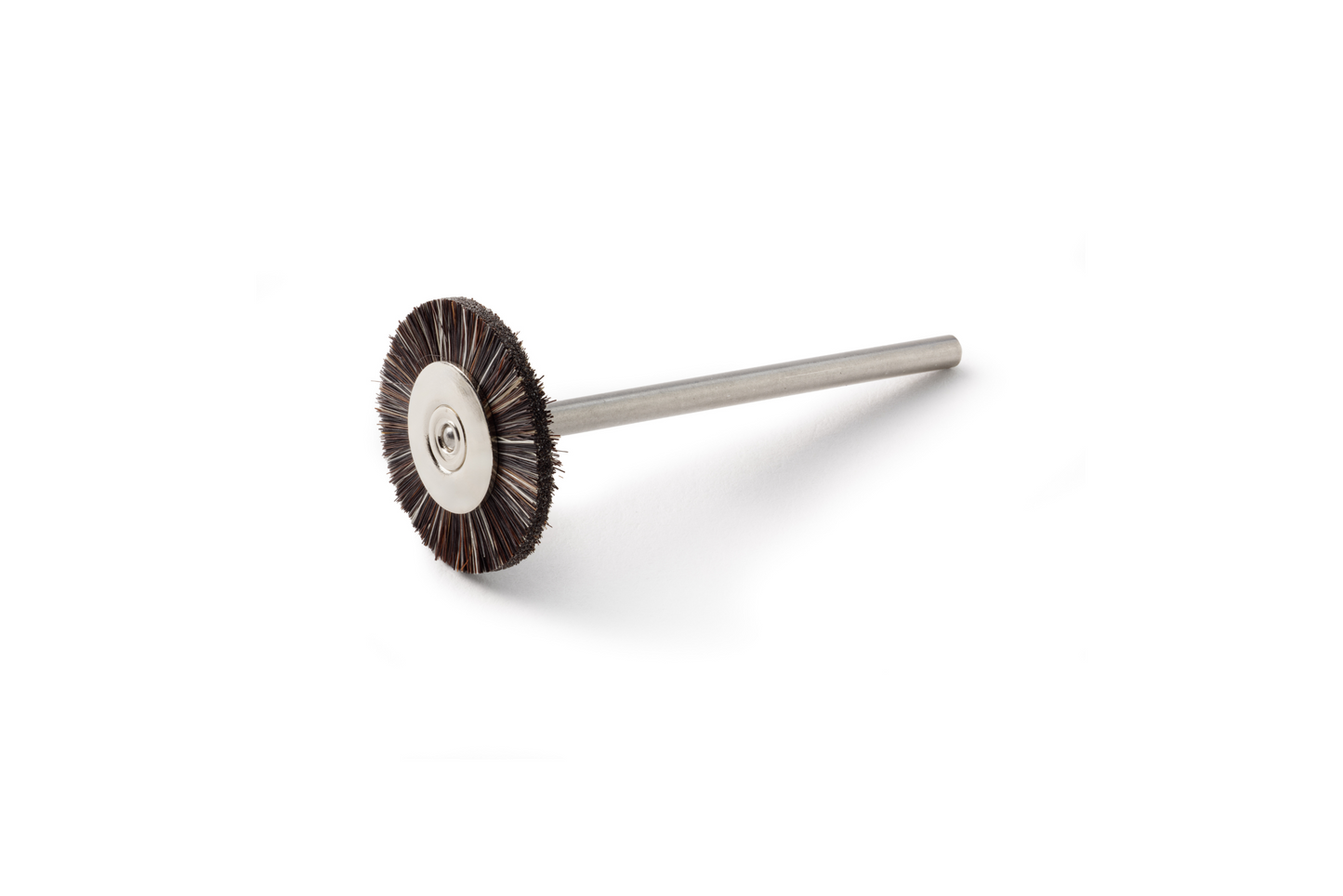 Brosse circulaire NIQUA en poils de chèvre gris Ø 17,5 mm – Brosse fine pour polissage bijoux