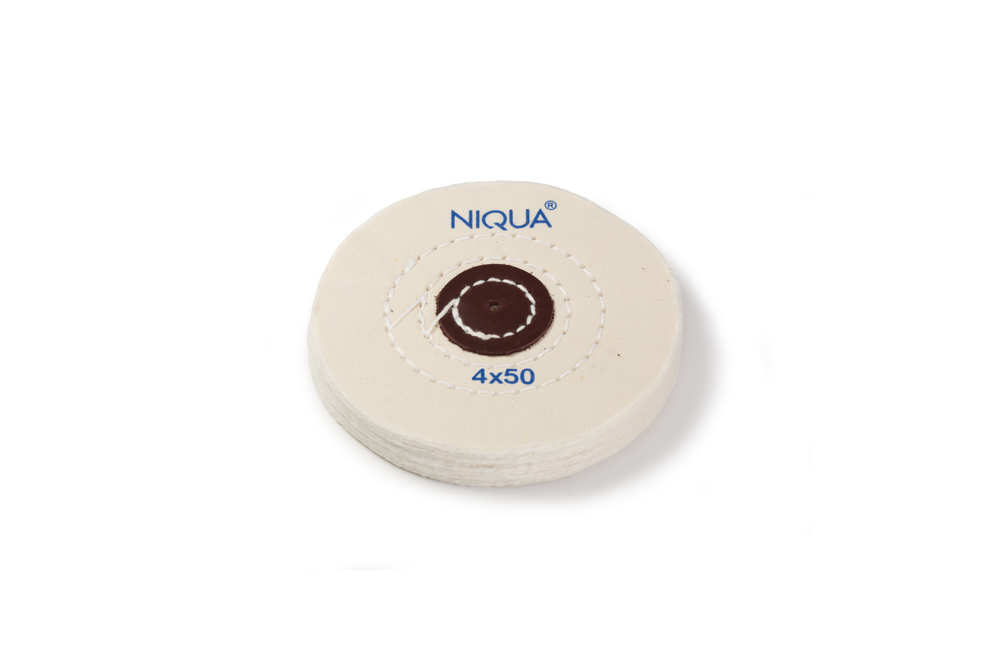 NIQUA Disque de Polissage Blanc Ø 100 mm 50 plis – Disque professionnel doux pour bijouterie