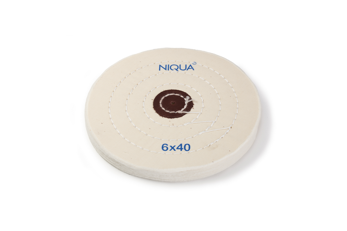 NIQUA Disque de Polissage Blanc Ø 150 mm 40 plis – Disque professionnel doux pour bijouterie