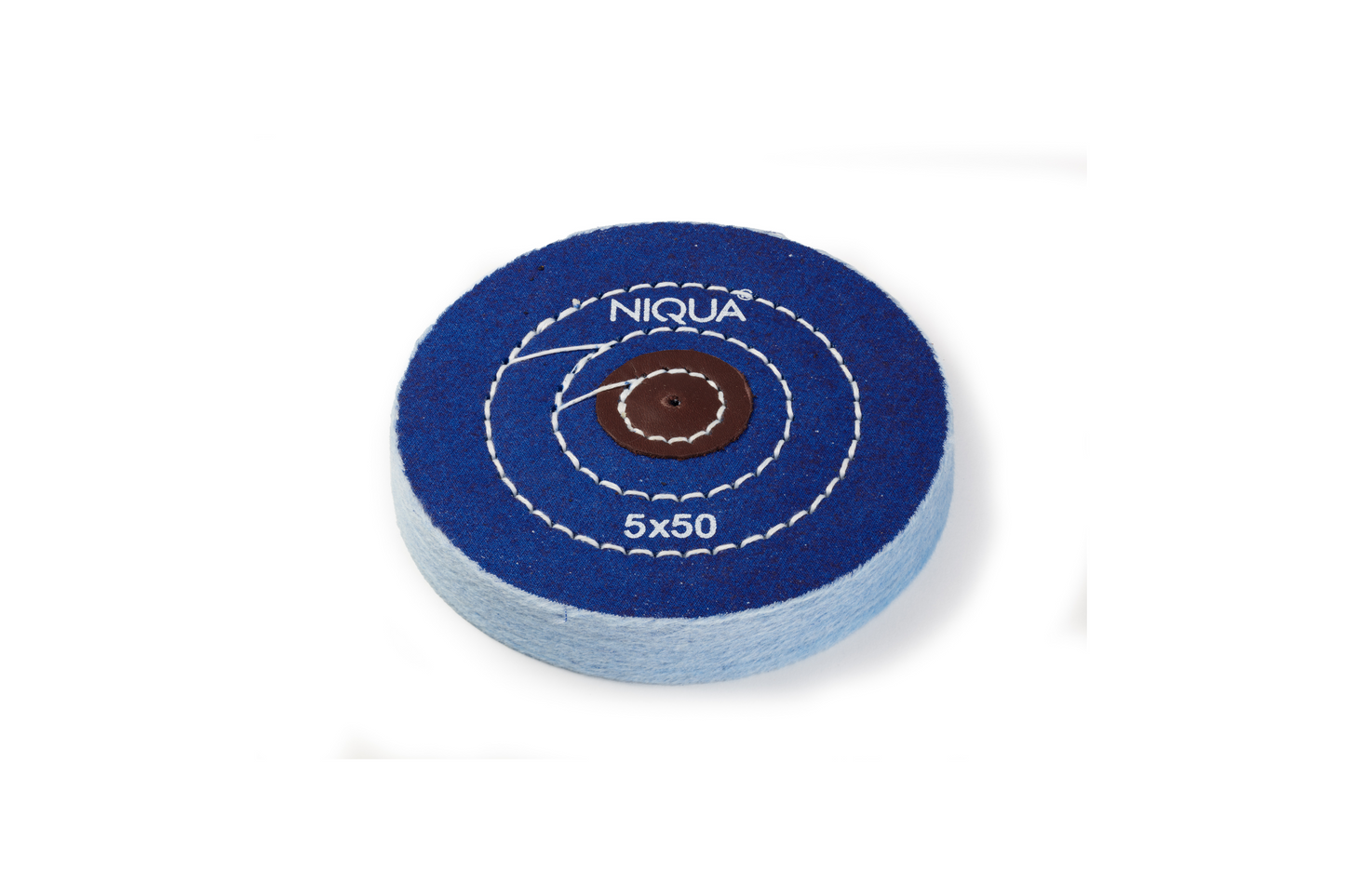 NIQUA Polierschwabbel Blau Ø 125 mm 50-lagig – Harte Profi Polierscheibe