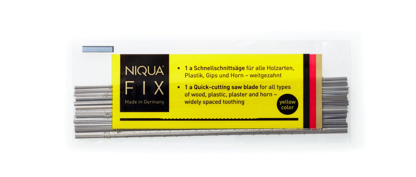 NIQUA FIX Jaune lames scie chantourner 130 mm coupe rapide