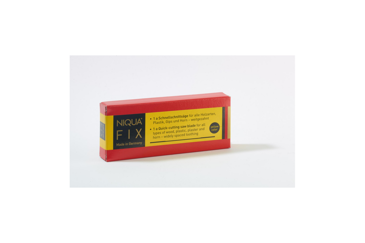 NIQUA FIX Jaune lames scie chantourner 130 mm coupe rapide