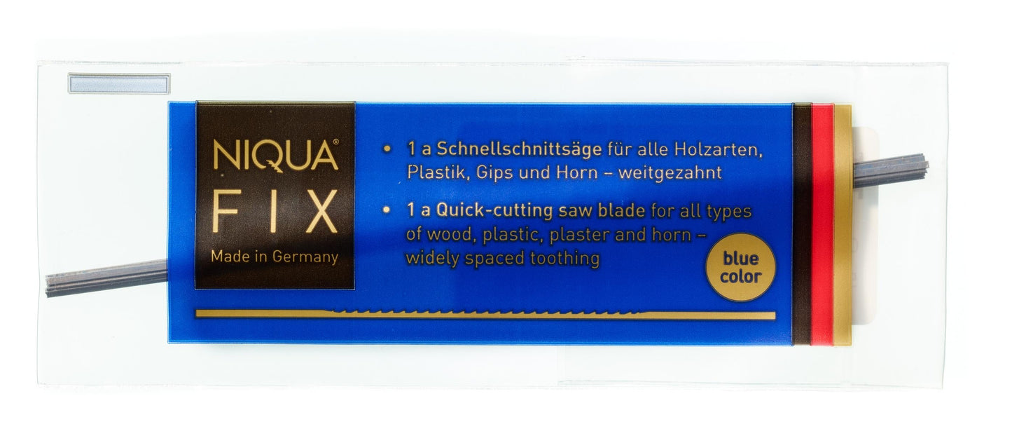 NIQUA FIX Bleu lames scie chantourner 130 mm coupe rapide