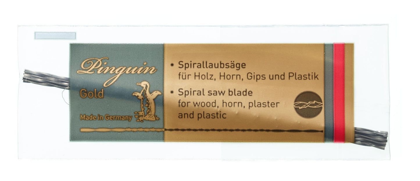 PINGUIN GOLD – Lames de scie spiralées 130 mm | Lames multidirectionnelles pour bijouterie et modélisme