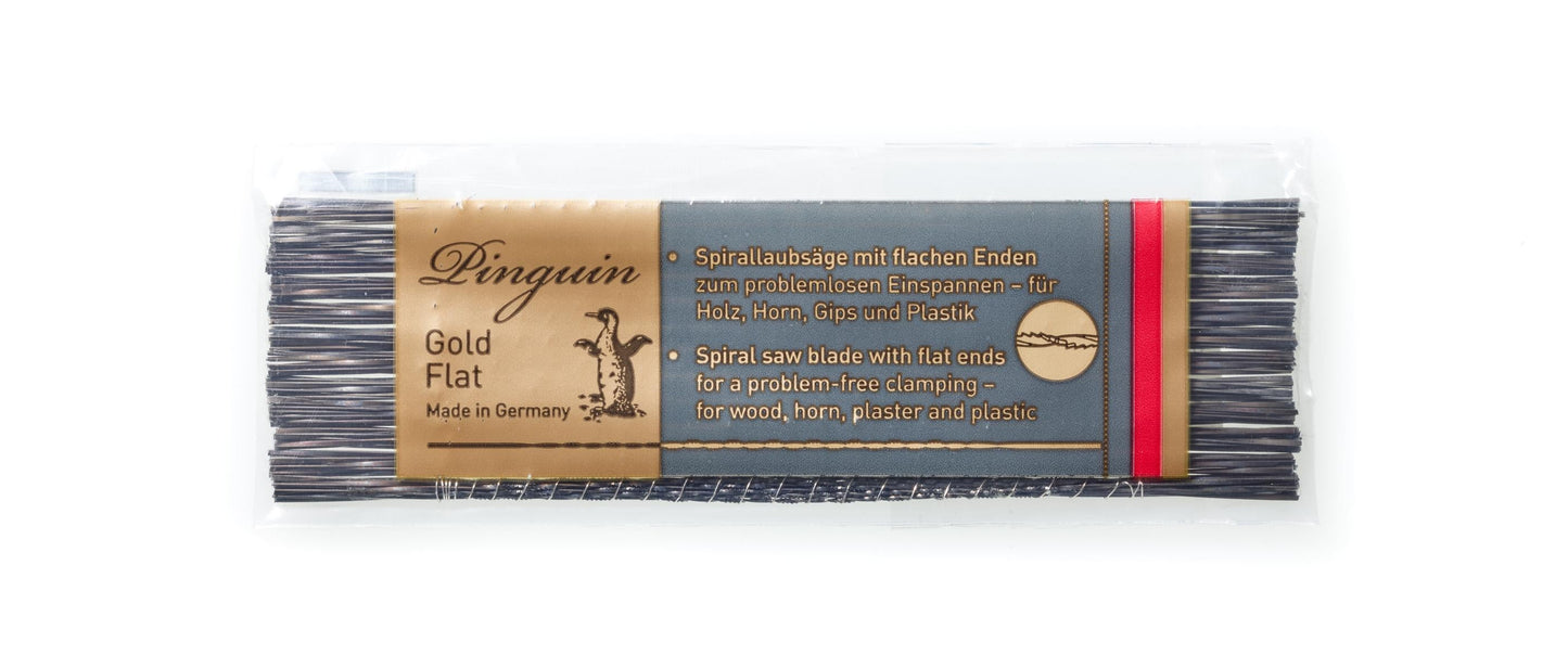 PINGUIN GOLD FLAT – Lames de scie spiralées 130 mm | Lames multidirectionnelles avec extrémités plates