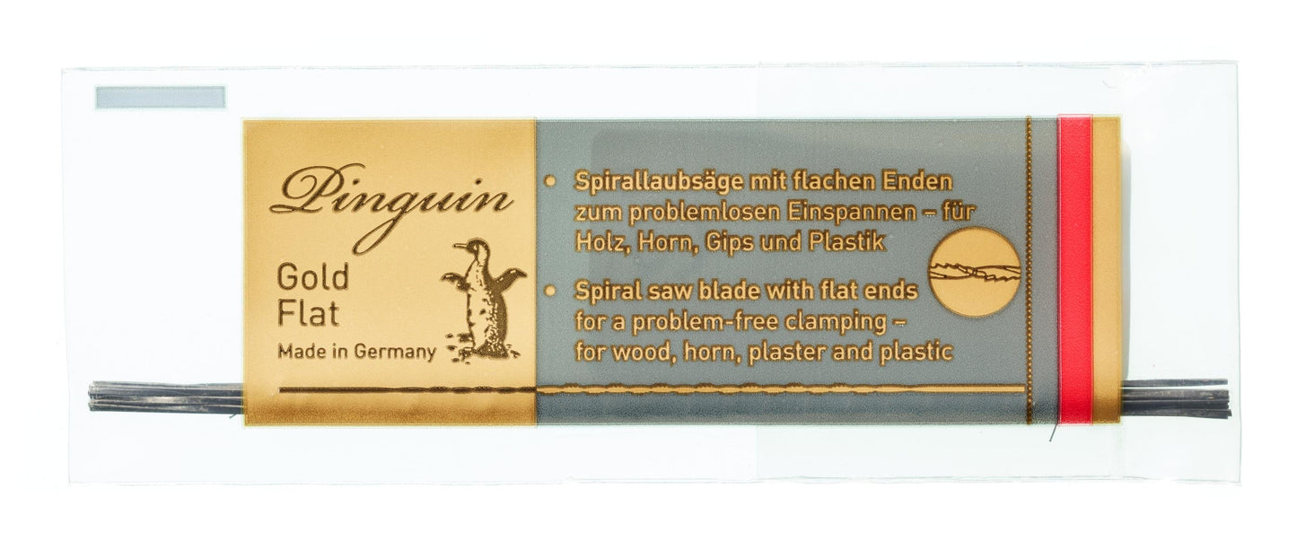 PINGUIN GOLD FLAT – Lames de scie spiralées 130 mm | Lames multidirectionnelles avec extrémités plates