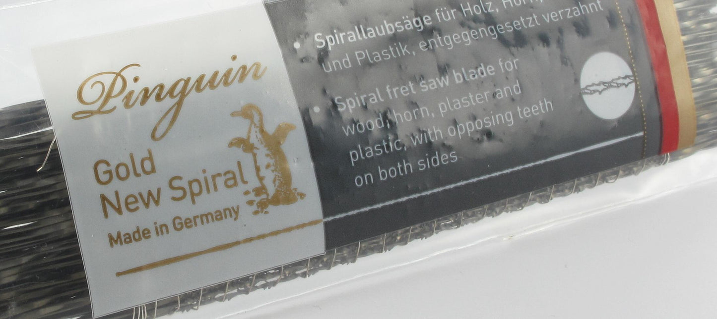PINGUIN GOLD NEW SPIRAL – Lames de scie spiralées 130 mm | Performance de coupe supérieure pour bijouterie & modélisme