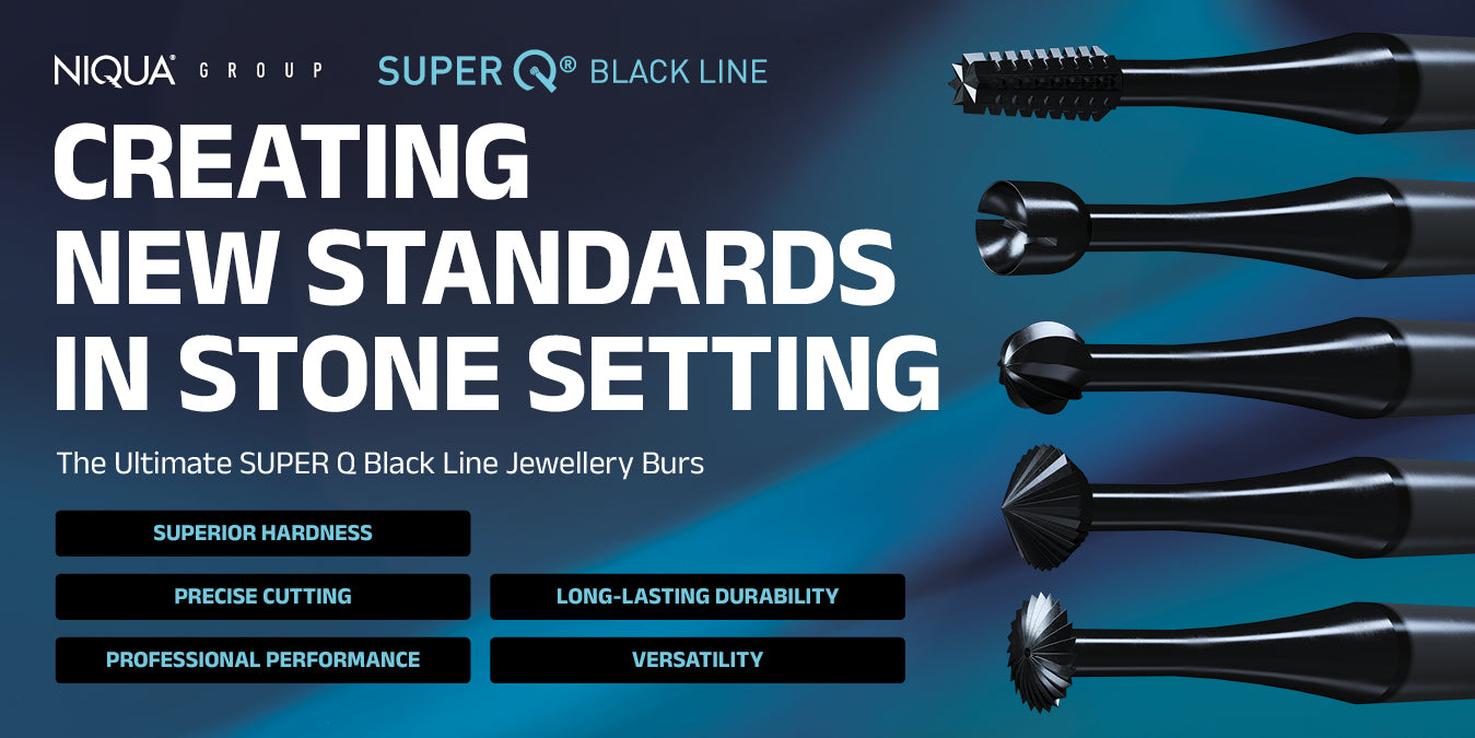 Fraise SUPER Q® Black Line « HH(f) » Lentille – Fraise de précision pour bijouterie et sertissage