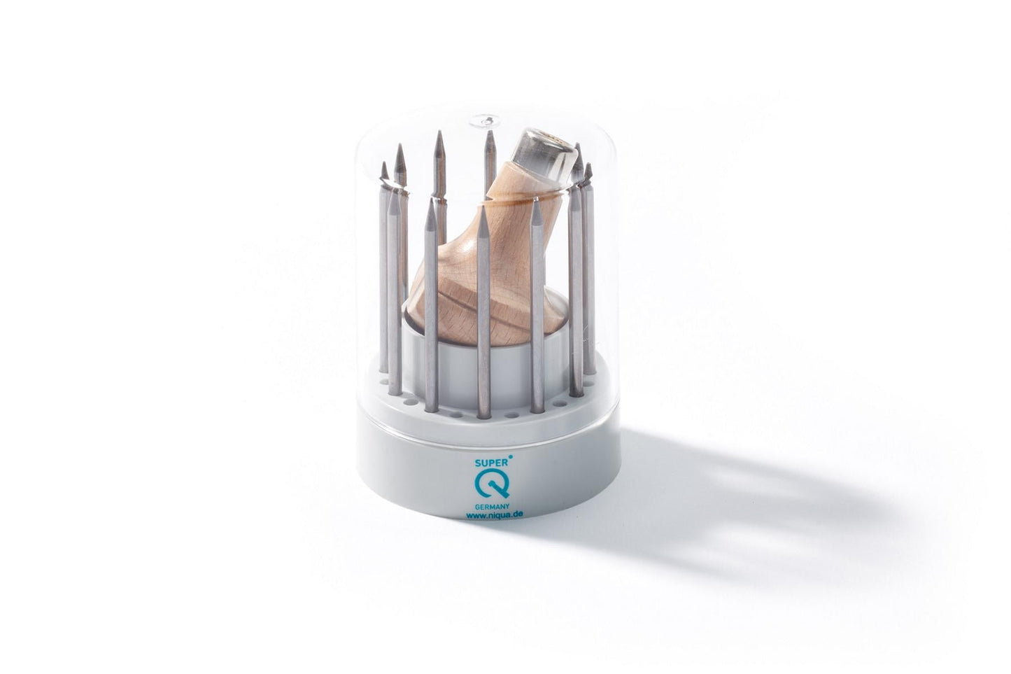 NIQUA SUPER Q® Korneisen-Sortiment 12-teilig – Swiss Made Präzisionsset für Fasserarbeiten