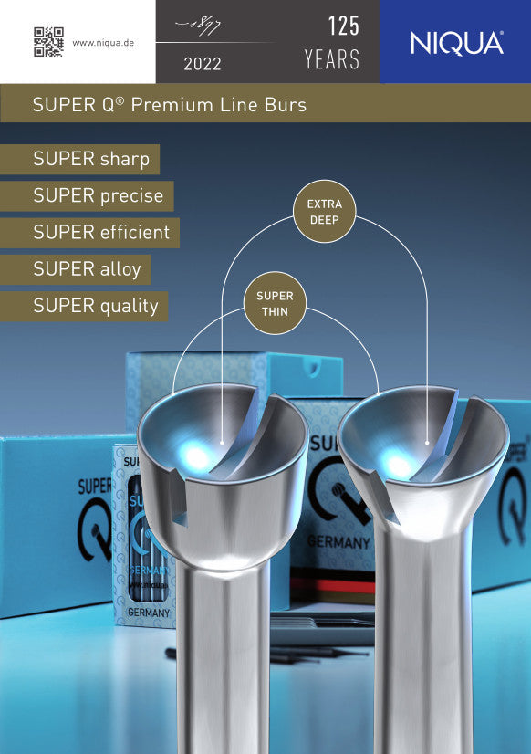 Fraise creuse NIQUA SUPER Q® « 2C1 » avec évacuation des copeaux