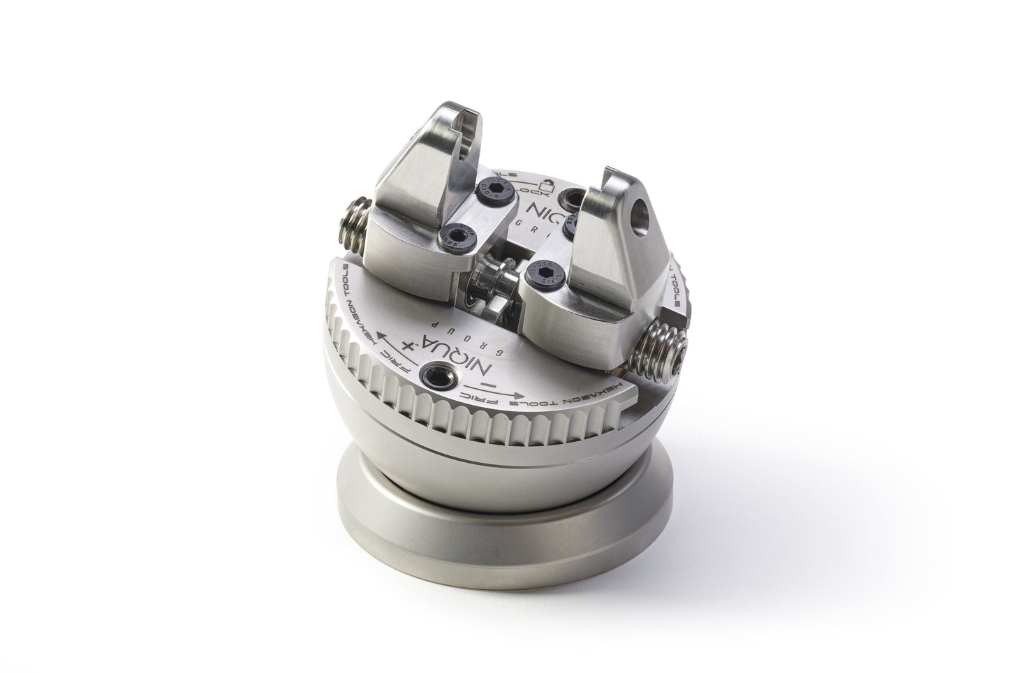 NIQUA mors de serrage inox plats pour boule de gravure Ø 80/100