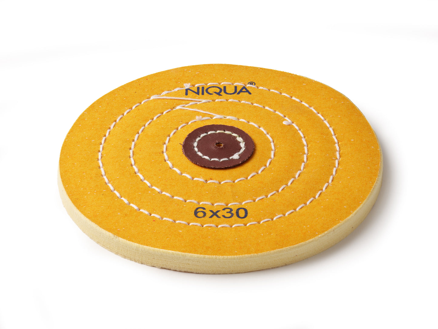 NIQUA Disque de Polissage Jaune Ø 150 mm 30 plis – Disque professionnel medium pour bijouterie
