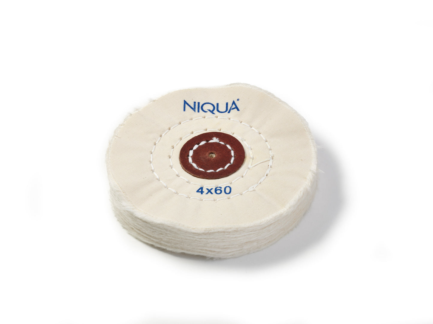 NIQUA Disque de Polissage Blanc Ø 100 mm 60 plis – Disque professionnel doux pour bijouterie