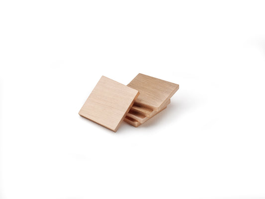NIQUA plaquettes d’entraînement en bronze phosphoreux 20 × 20 mm