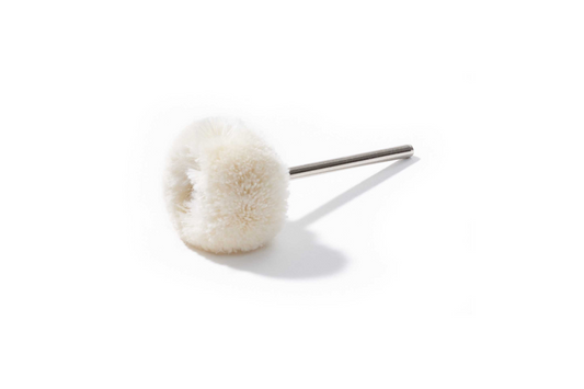 Brosse circulaire NIQUA en coton Ø 24 mm – Brosse de polissage haute brillance pour bijoux