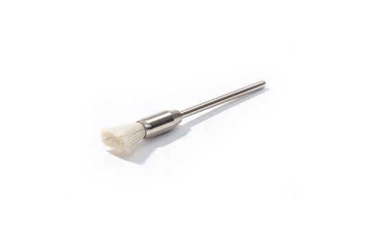 Brosse pinceau NIQUA en poils de chèvre blancs Ø 6 mm – Brosse fine pour polissage bijoux