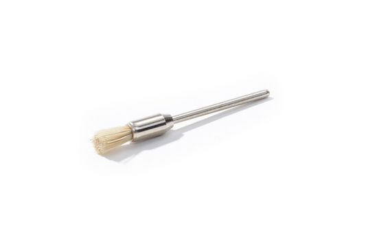 Brosse pinceau NIQUA poils Chungking blancs Ø 6 mm – Brosse de précision pour polissage bijoux